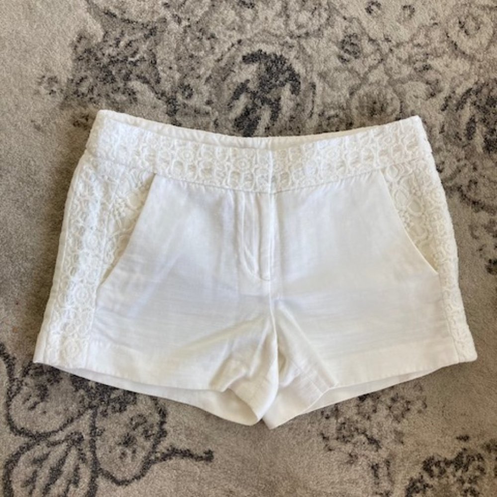 EUC White Loft Shorts